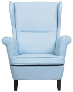 Fabric Wingback Chair Blue ABSON -Cheap Furniture Store undef src sa picid 747424 type whitesh image