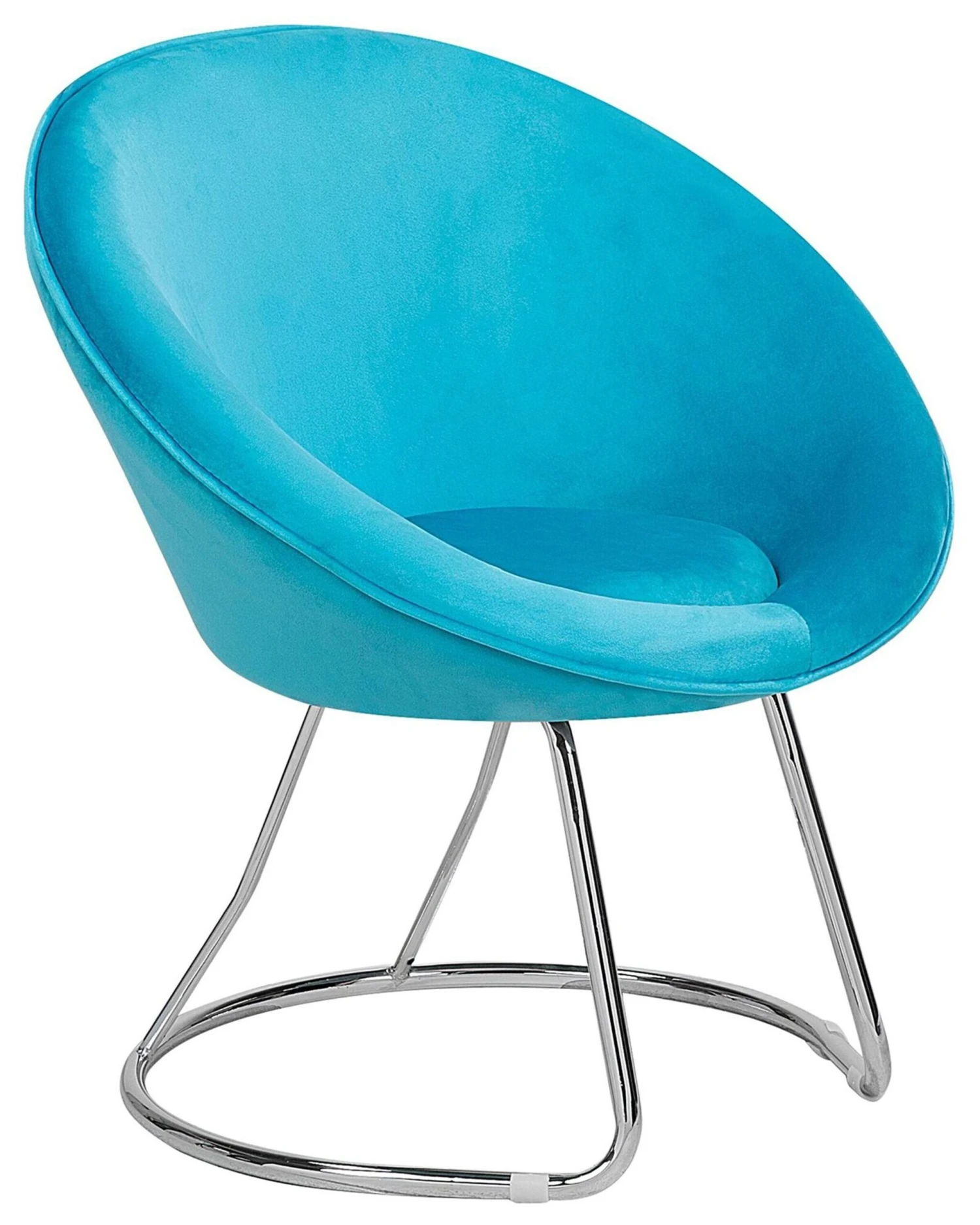 Velvet Accent Chair Turquoise FLOBY 3 Velvet Accent Chair Turquoise FLOBY