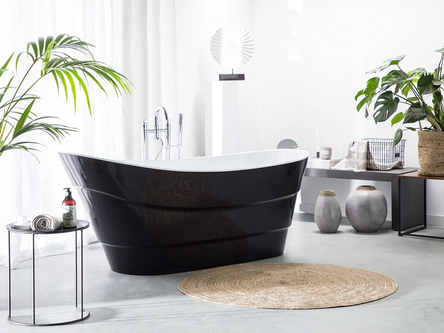 Freestanding Bath 1700 X 730 Mm Black BUENAVISTA - Image 2