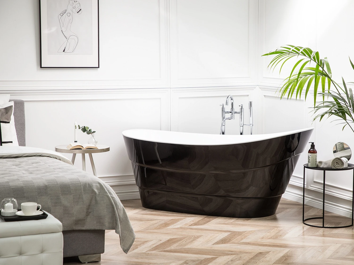 Freestanding Bath 1700 X 730 Mm Black BUENAVISTA - Image 3