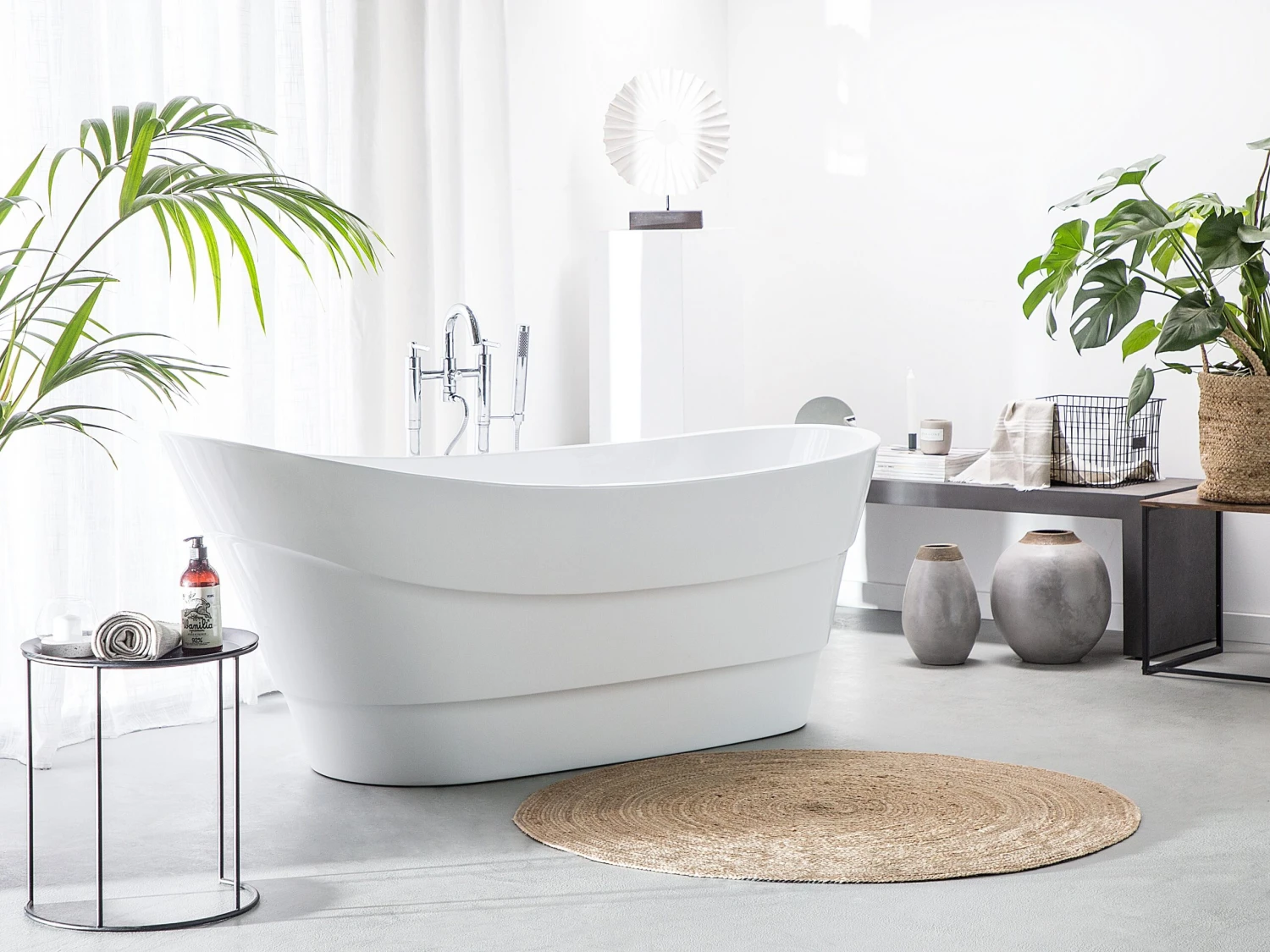 Freestanding Bath White 1700 X 730 Mm BUENAVISTA - Image 2