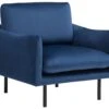 Velvet Fabric Armchair Dark Blue VINTERBRO -Cheap Furniture Store undef src sa picid 749585 type whitesh image