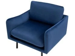 Velvet Fabric Armchair Dark Blue VINTERBRO -Cheap Furniture Store undef src sa picid 749588 type whitesh image