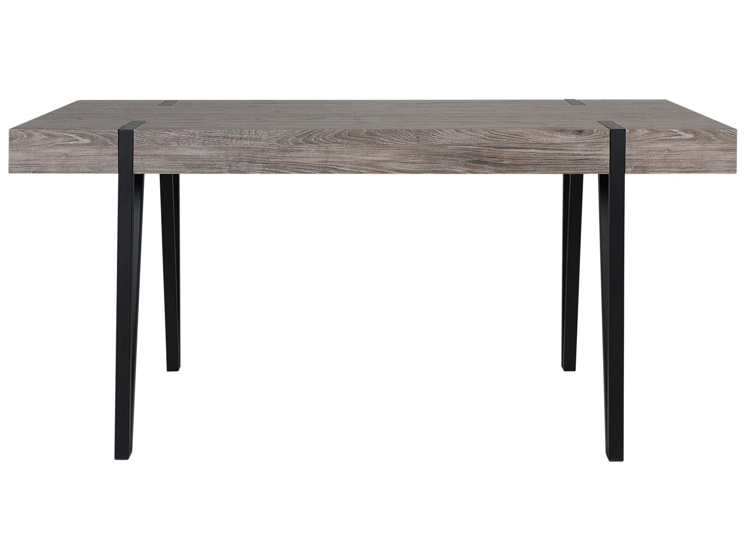 Dining Table Dark Wood With Black ADENA Various Sizes 6 Dining Table Dark Wood With Black ADENA Various Sizes - Image 4