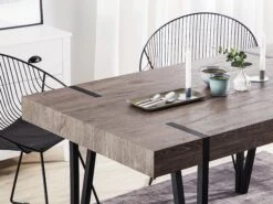Dining Table Dark Wood With Black ADENA Various Sizes 12 Dining Table Dark Wood With Black ADENA Various Sizes -Cheap Furniture Store undef src sa picid 750718 type whitesh image