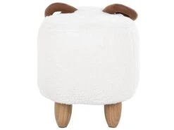 Fabric Animal Stool White LAMB -Cheap Furniture Store undef src sa picid 750754 type whitesh image