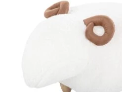 Fabric Animal Stool White LAMB -Cheap Furniture Store undef src sa picid 750759 type whitesh image