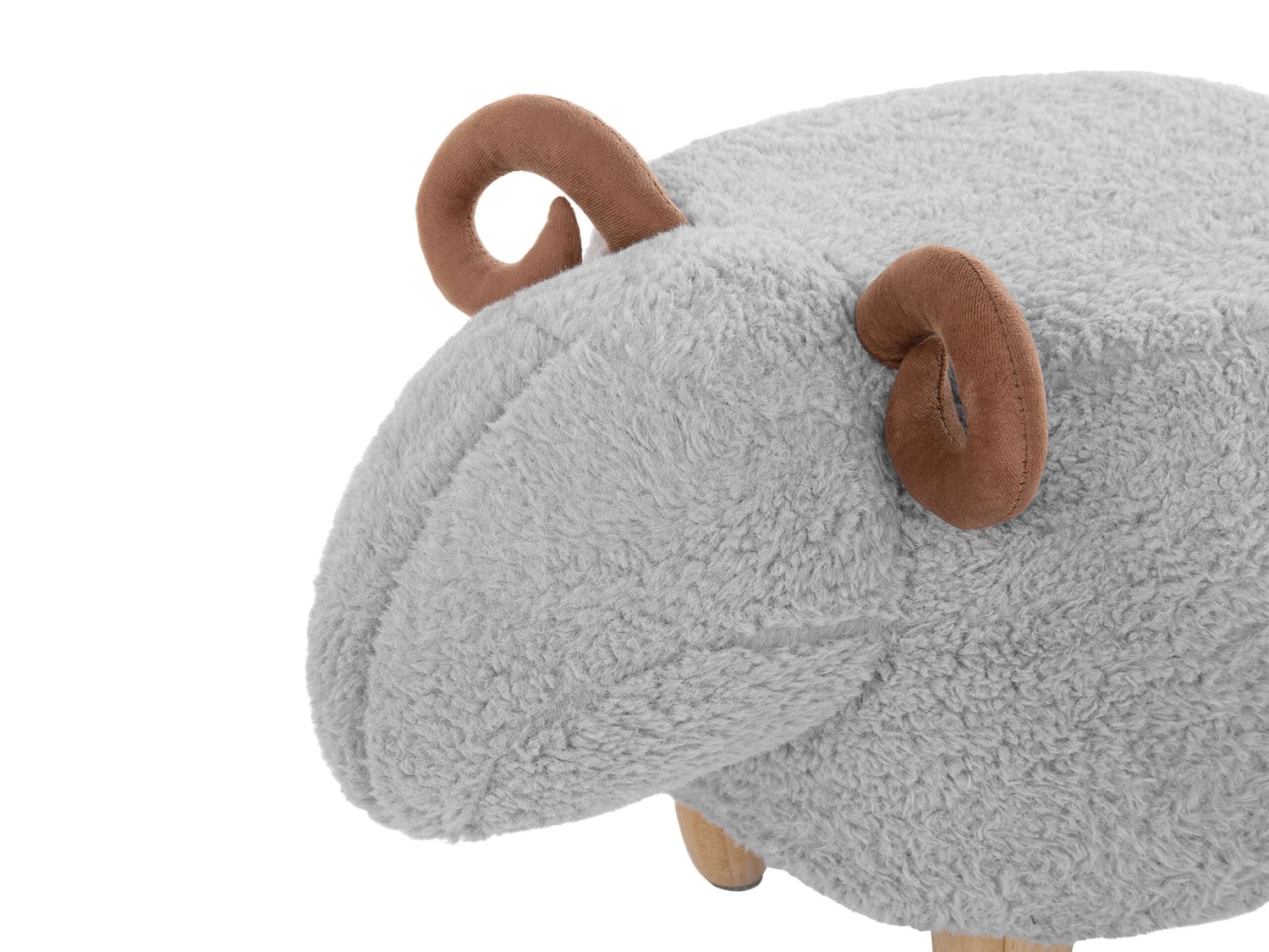 Fabric Animal Stool Grey LAMB 9 Fabric Animal Stool Grey LAMB - Image 7