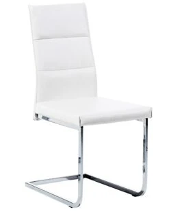 Set Of 2 Faux Leather Dining Chairs White ROCKFORD -Cheap Furniture Store undef src sa picid 751533 type whitesh image
