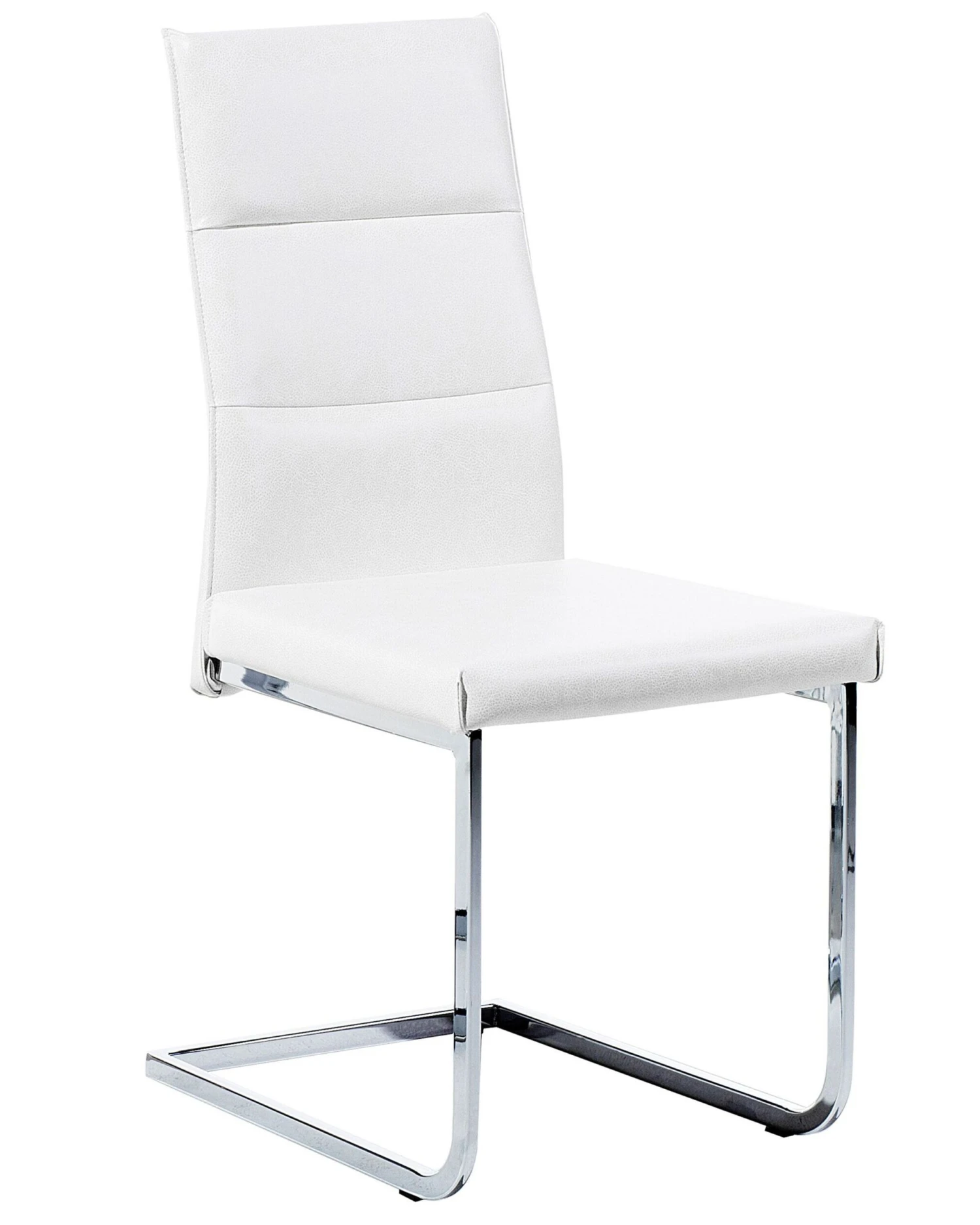 Set Of 2 Faux Leather Dining Chairs White ROCKFORD - Image 3