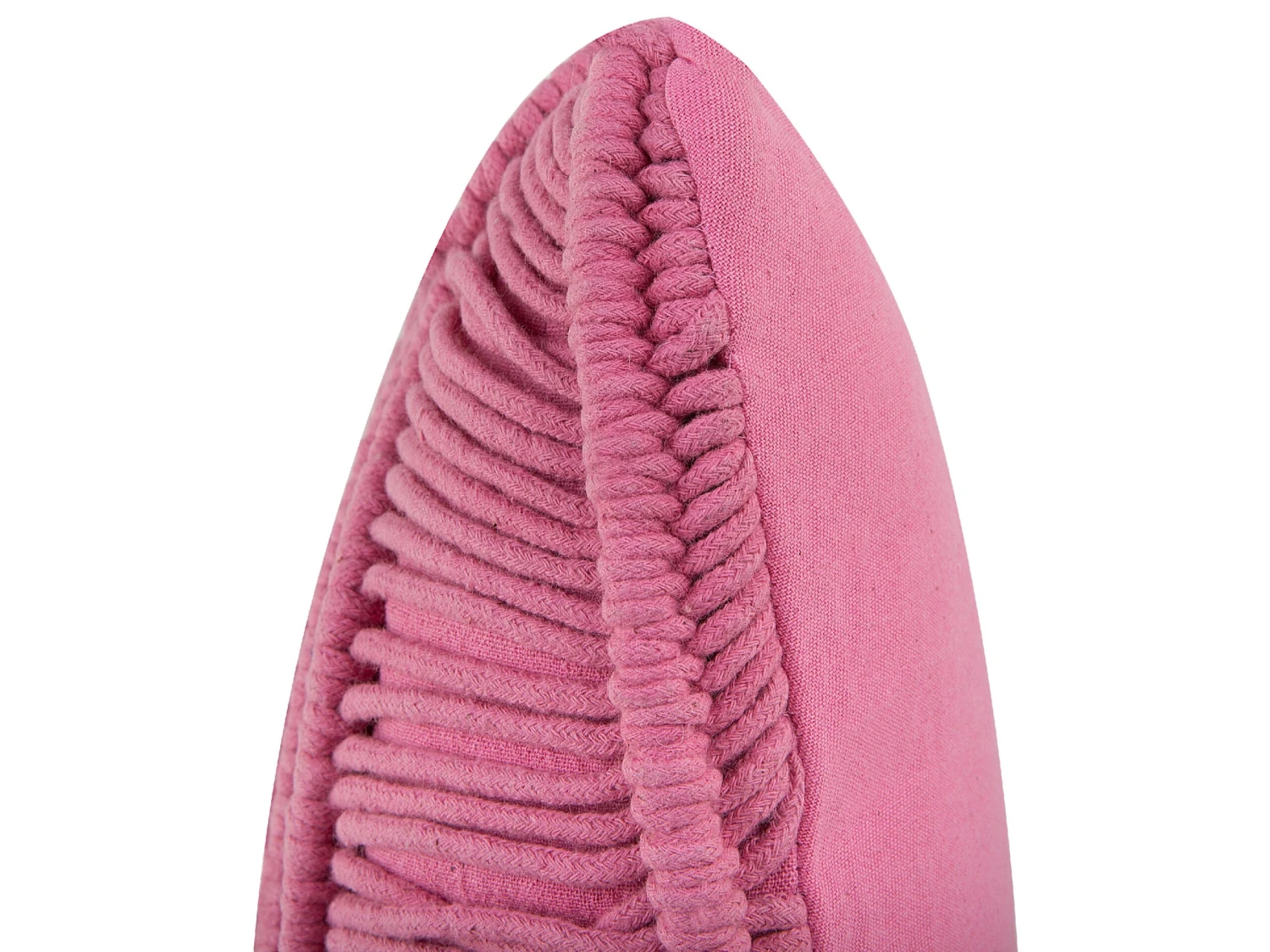 Cotton Cushion Macrame 30 X 50 Cm Pink KIRIS - Image 6