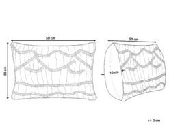 Cotton Cushion Macrame 30 X 50 Cm Pink KIRIS -Cheap Furniture Store undef src sa picid 753163 type whitesh image