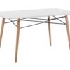 Dining Table 140 X 80 Cm White BIONDI -Cheap Furniture Store undef src sa picid 753858 type whitesh image