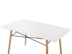 Dining Table 140 X 80 Cm White BIONDI -Cheap Furniture Store undef src sa picid 753862 type whitesh image