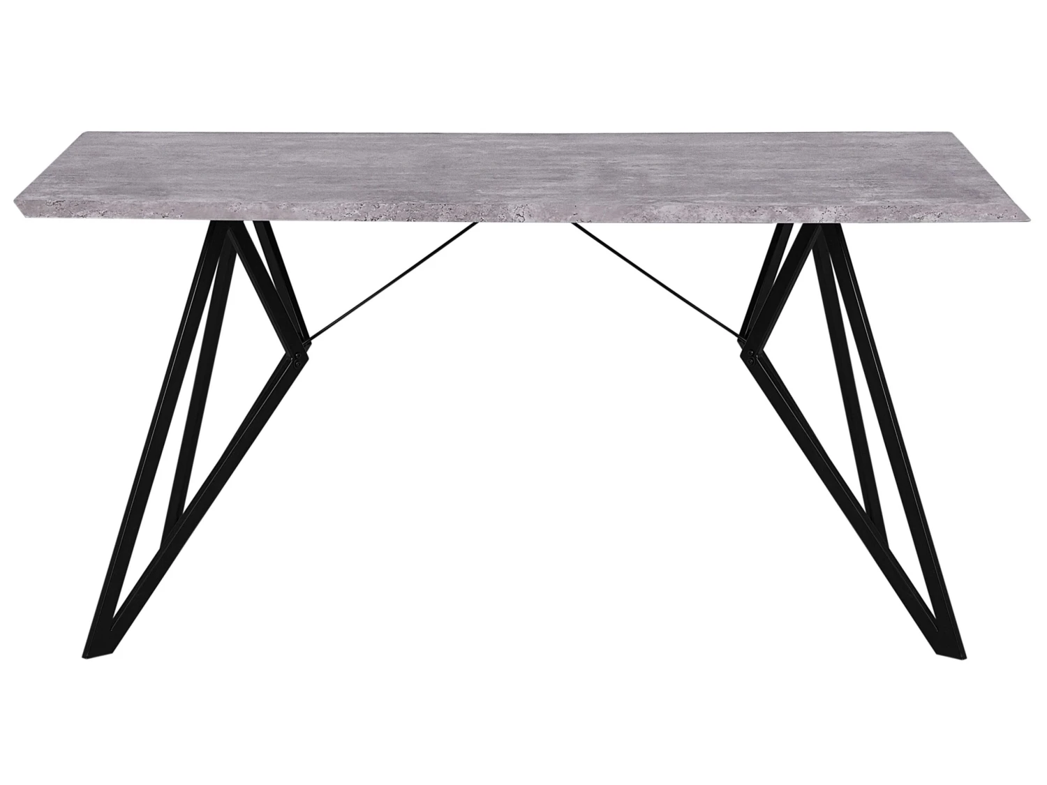 Dining Table 160 X 90 Cm Concrete Effect BUSCOT - Image 5