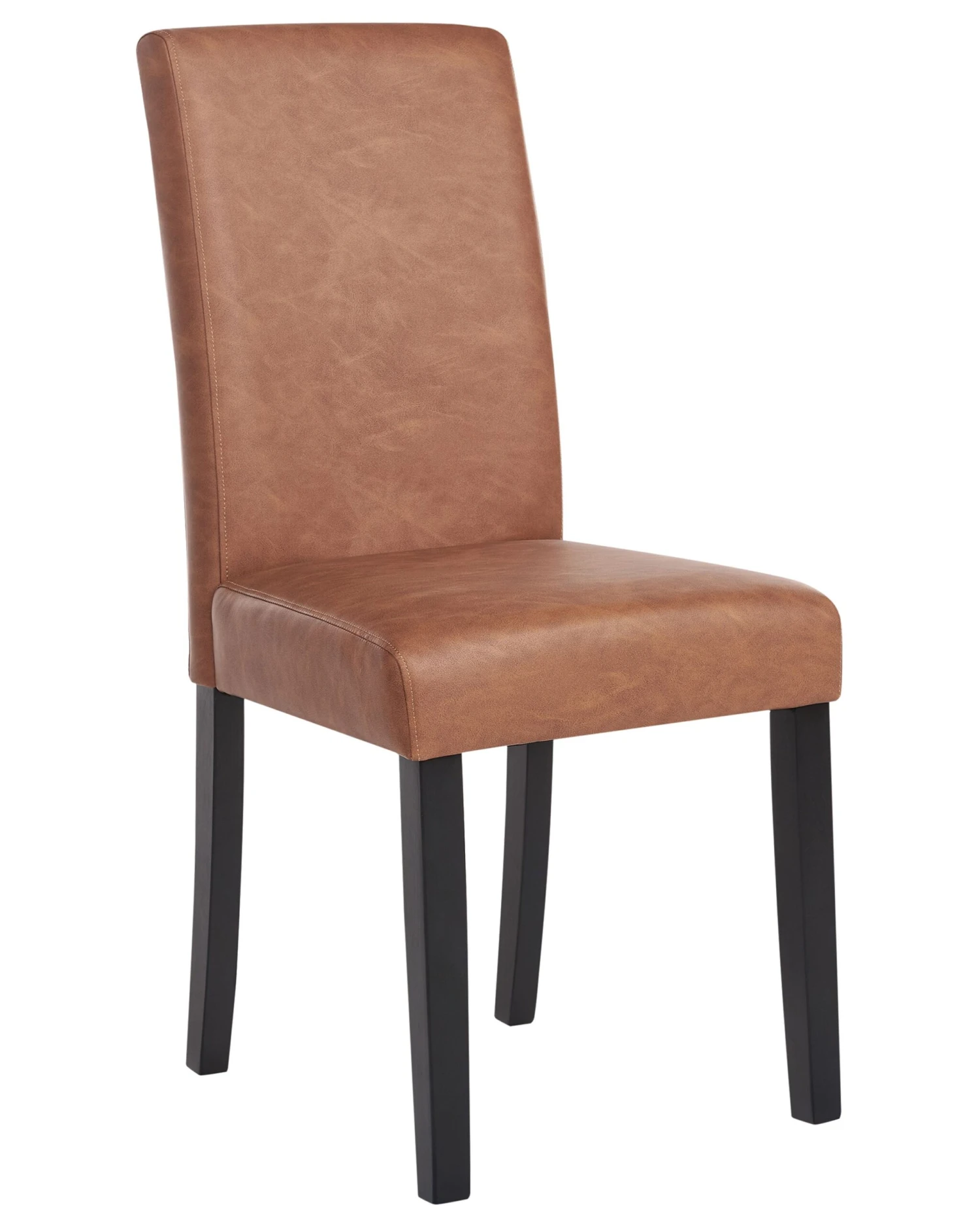Dining Chair - Kitchen Chair - Old Leather - Brown - BROADWAY - Image 3