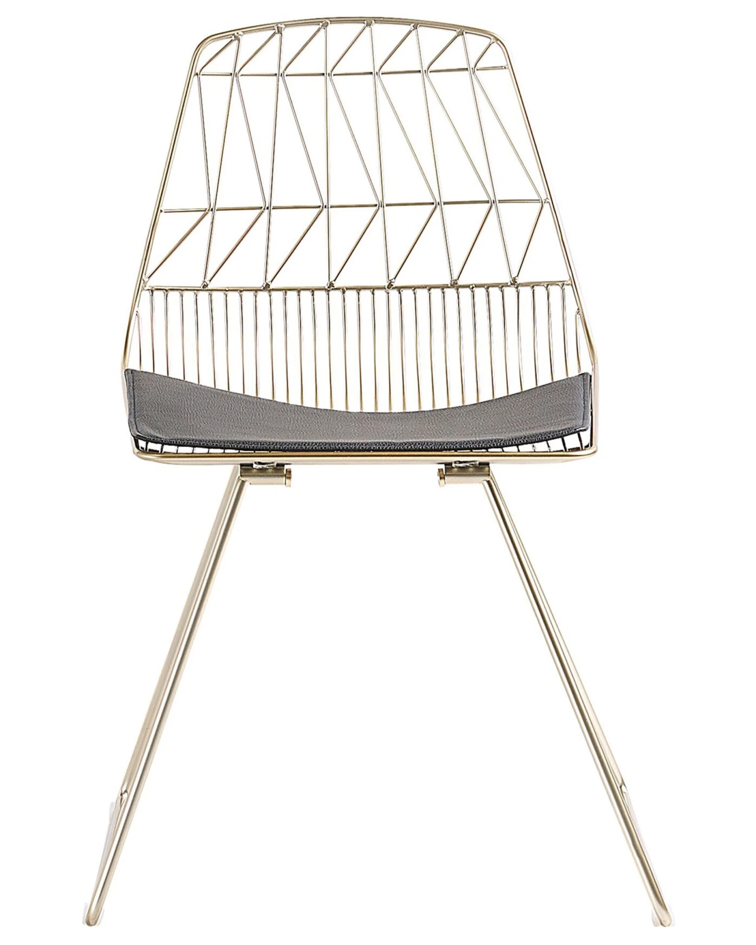 Set Of 2 Metal Accent Chairs Gold HARLAN - Image 5