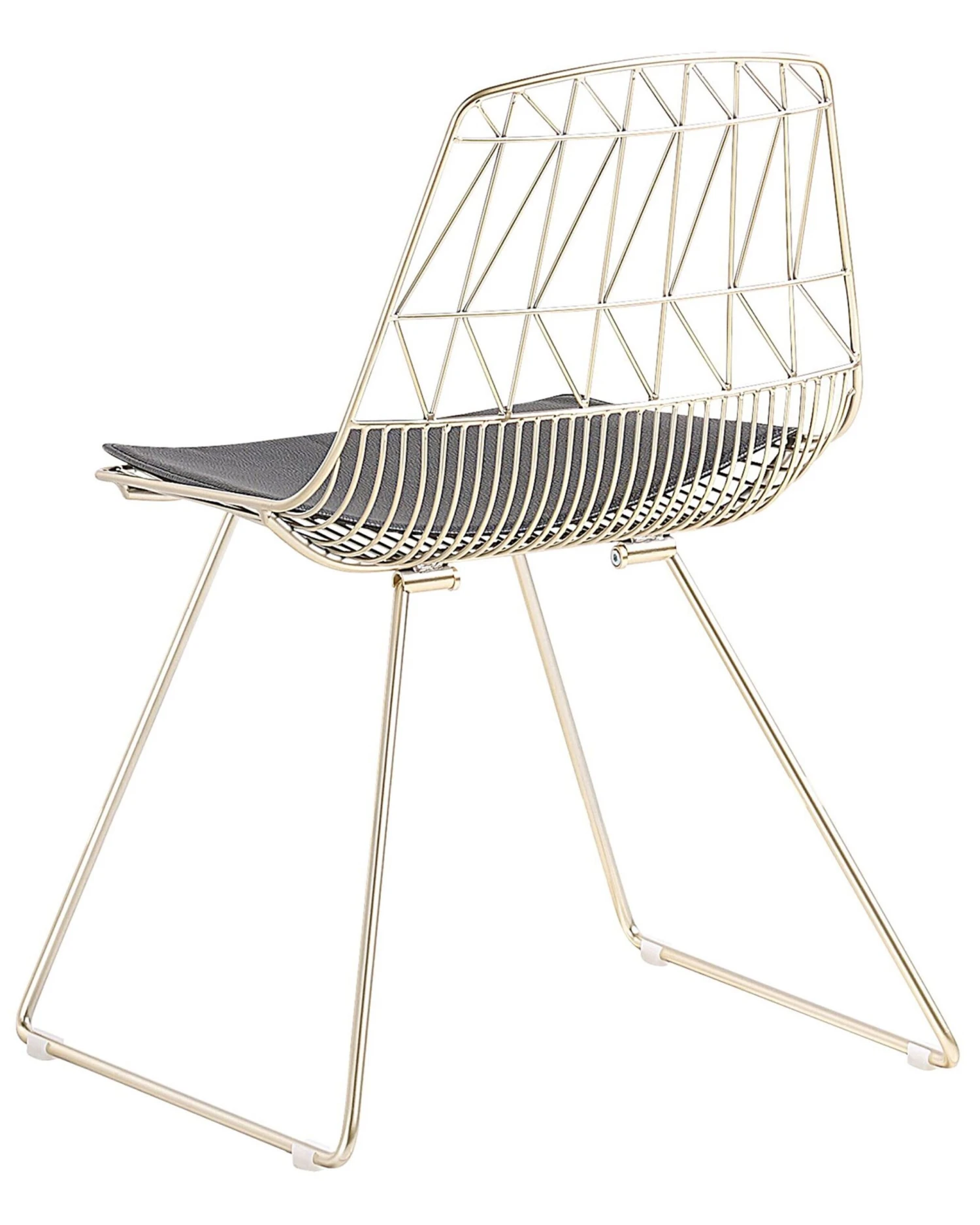 Set Of 2 Metal Accent Chairs Gold HARLAN - Image 6