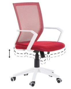 Swivel Desk Chair Red RELIEF -Cheap Furniture Store undef src sa picid 756535 type whitesh image