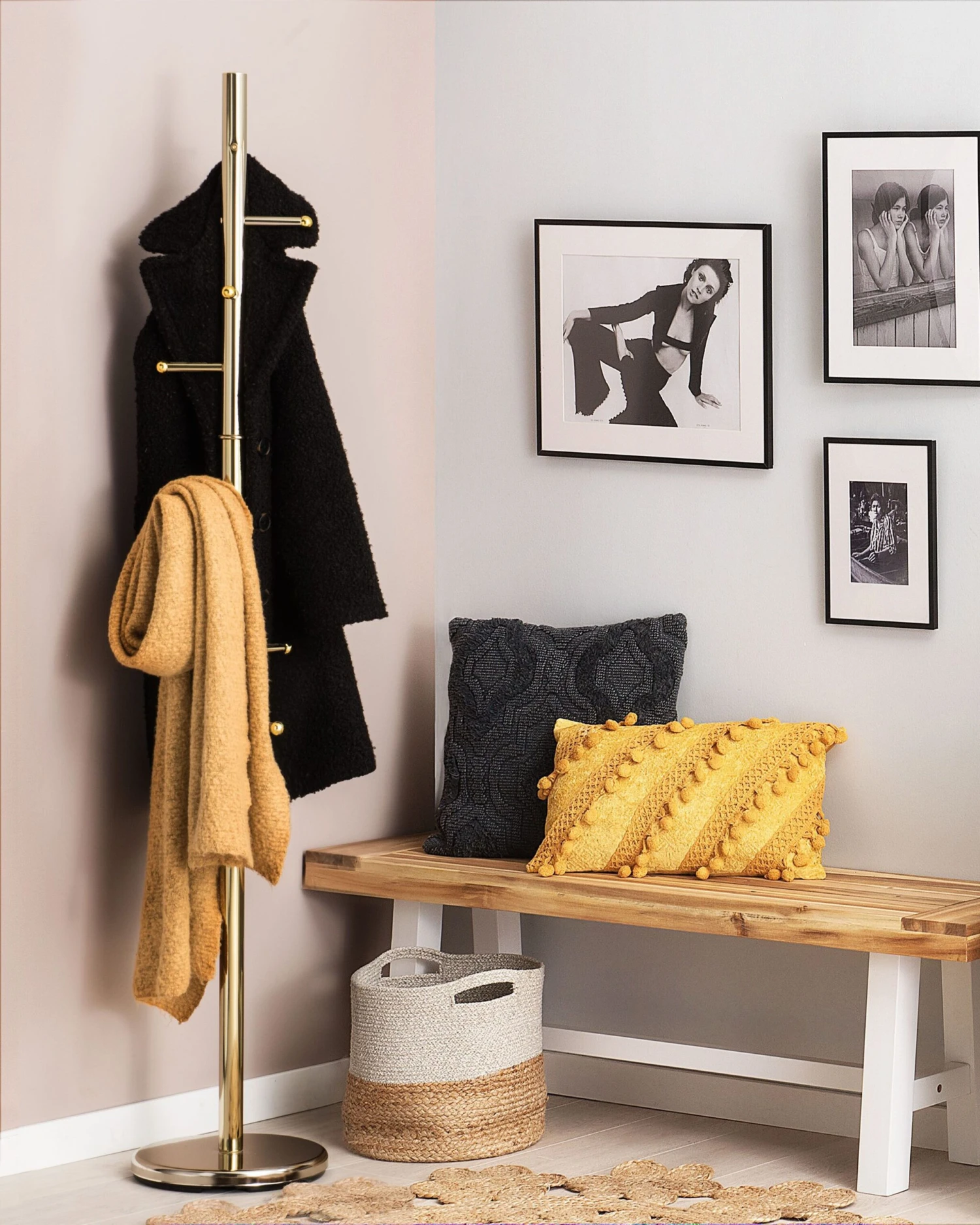 Coat Stand Gold CLOVIS - Image 2