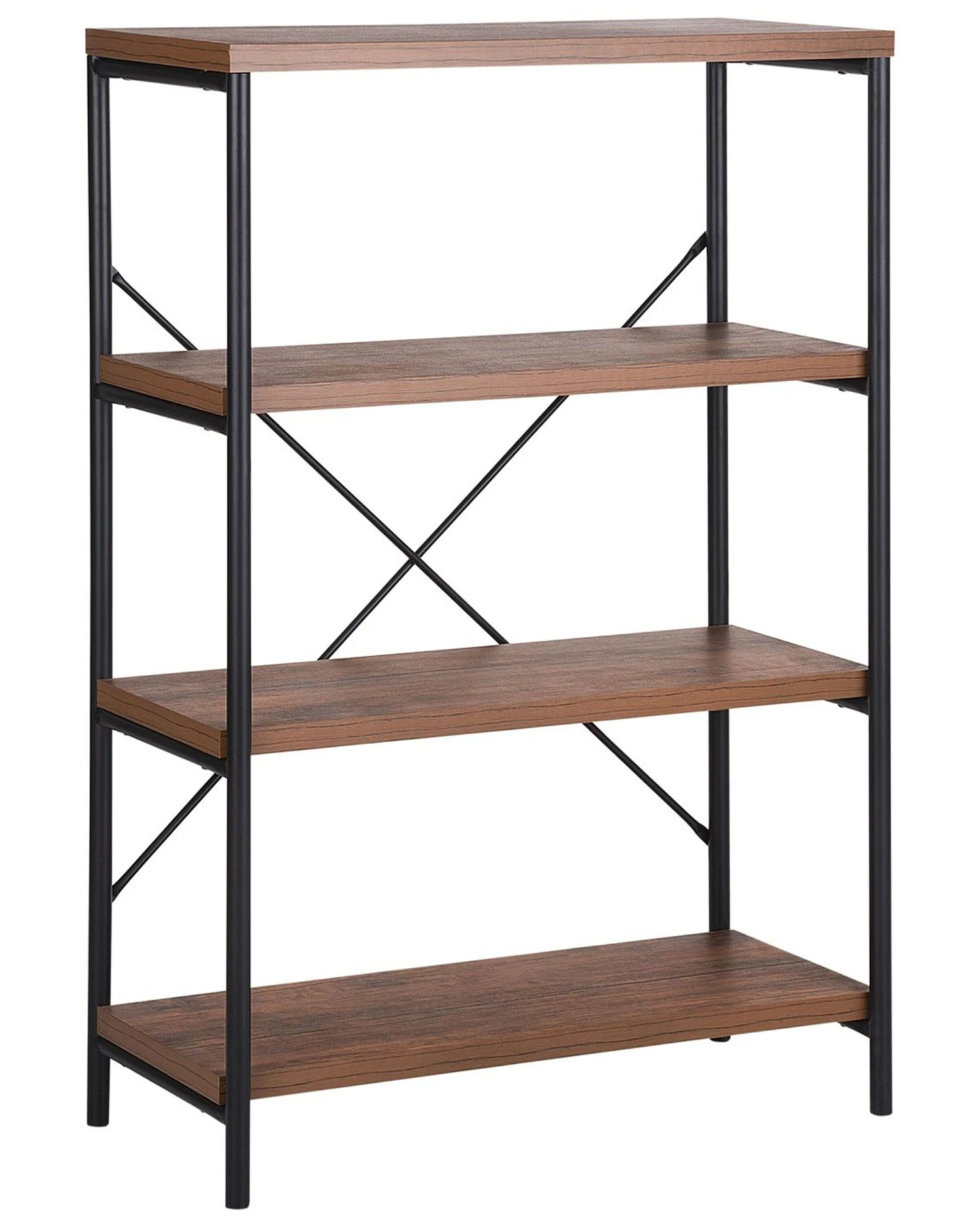 4 Tier Bookcase Dark Wood BRISBANE