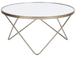 Coffee Table White With Gold MERIDIAN II
