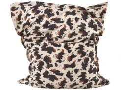 Large Bean Bag 140 X 180 Cm Cow Print FUZZY