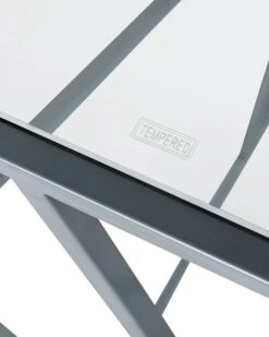 Glass Top Console Table Silver ORLAND -Cheap Furniture Store undef src sa picid 766715 type whitesh image