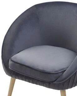Velvet Armchair Grey TROMSO -Cheap Furniture Store undef src sa picid 767254 type whitesh image