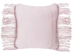 Set Of 2 Cotton Macramé Cushions With Tassels 40 X 40 Cm Pink YANIKLAR -Cheap Furniture Store undef src sa picid 768954 type whitesh image