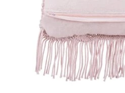 Set Of 2 Cotton Macramé Cushions With Tassels 40 X 40 Cm Pink YANIKLAR -Cheap Furniture Store undef src sa picid 768956 type whitesh image