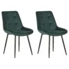 Set Of 2 Velvet Dining Chairs Green MELROSE -Cheap Furniture Store undef src sa picid 771910 type whitesh image