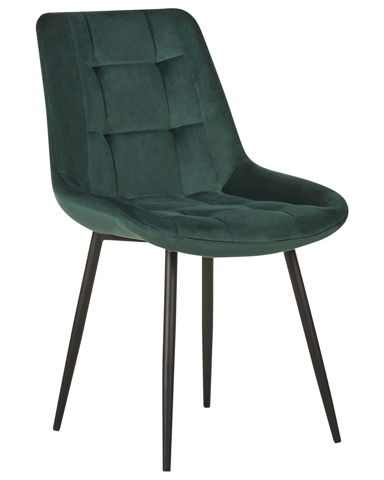 Set Of 2 Velvet Dining Chairs Green MELROSE - Image 3
