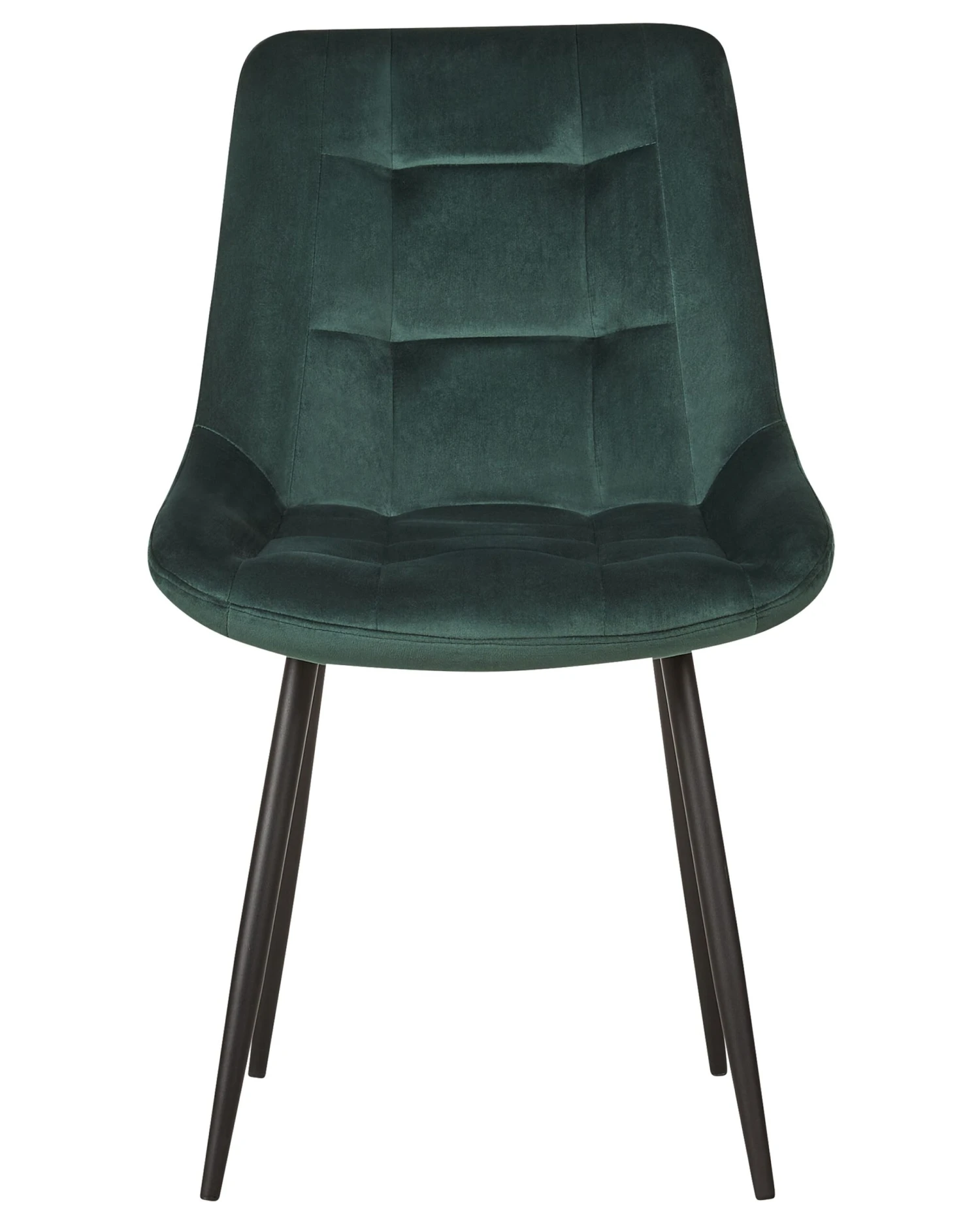 Set Of 2 Velvet Dining Chairs Green MELROSE - Image 4