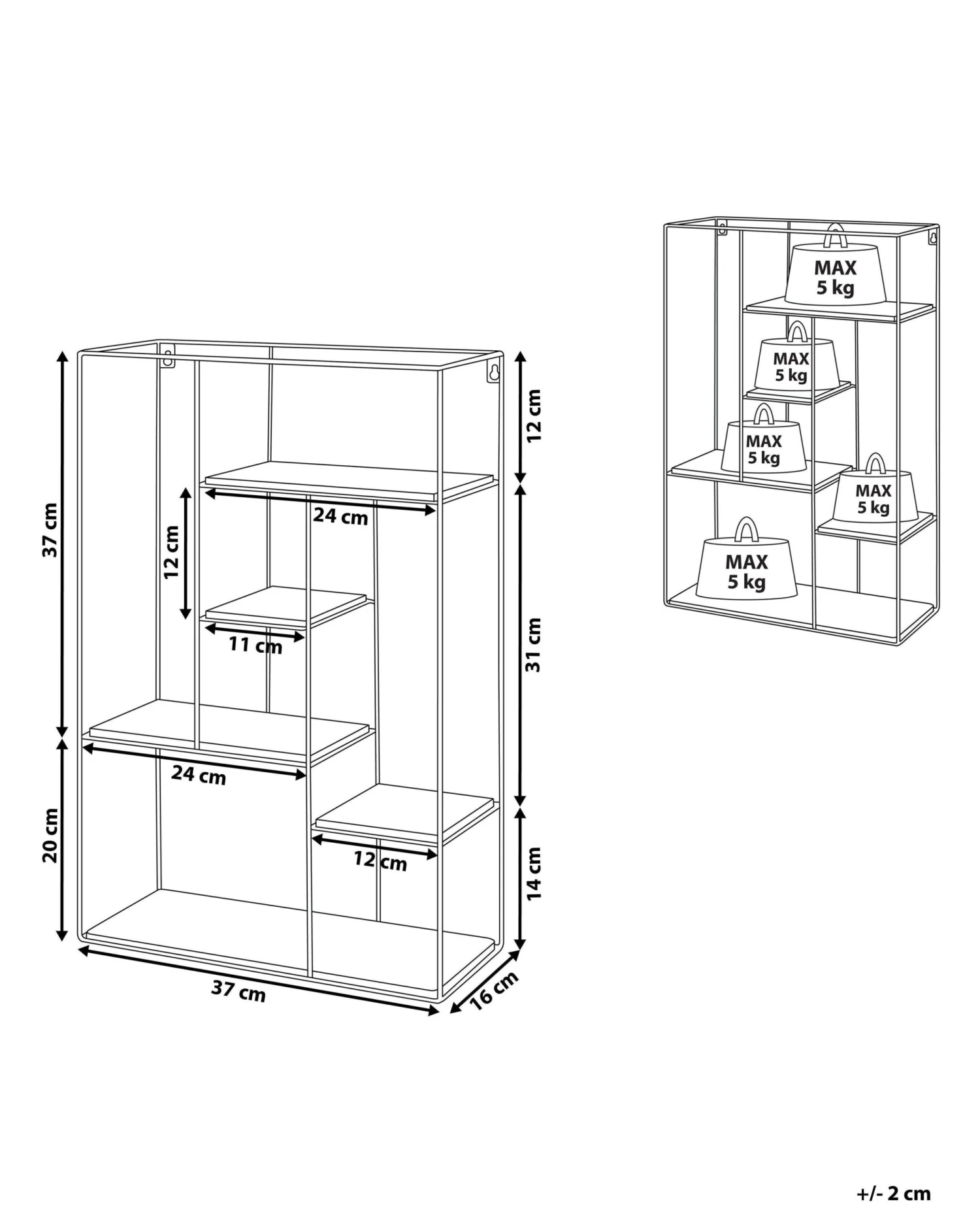 Geometric Wall Shelf LAUREL - Image 9