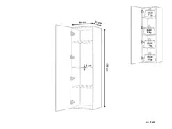 Bathroom Wall Cabinet White MATARO -Cheap Furniture Store undef src sa picid 772190 type whitesh image