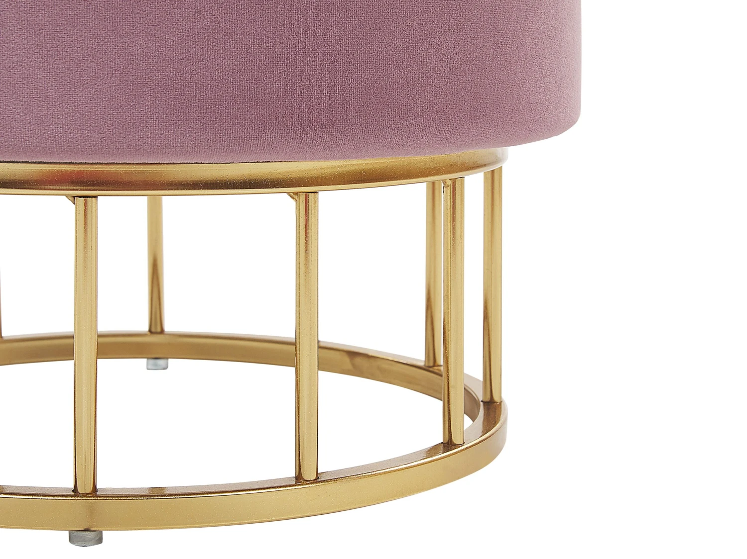 Storage Pouffe Pink ELGIN - Image 5