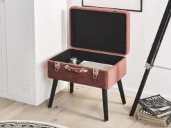 Corduroy Storage Stool Pink MALLARD -Cheap Furniture Store undef src sa picid 773583 type whitesh image