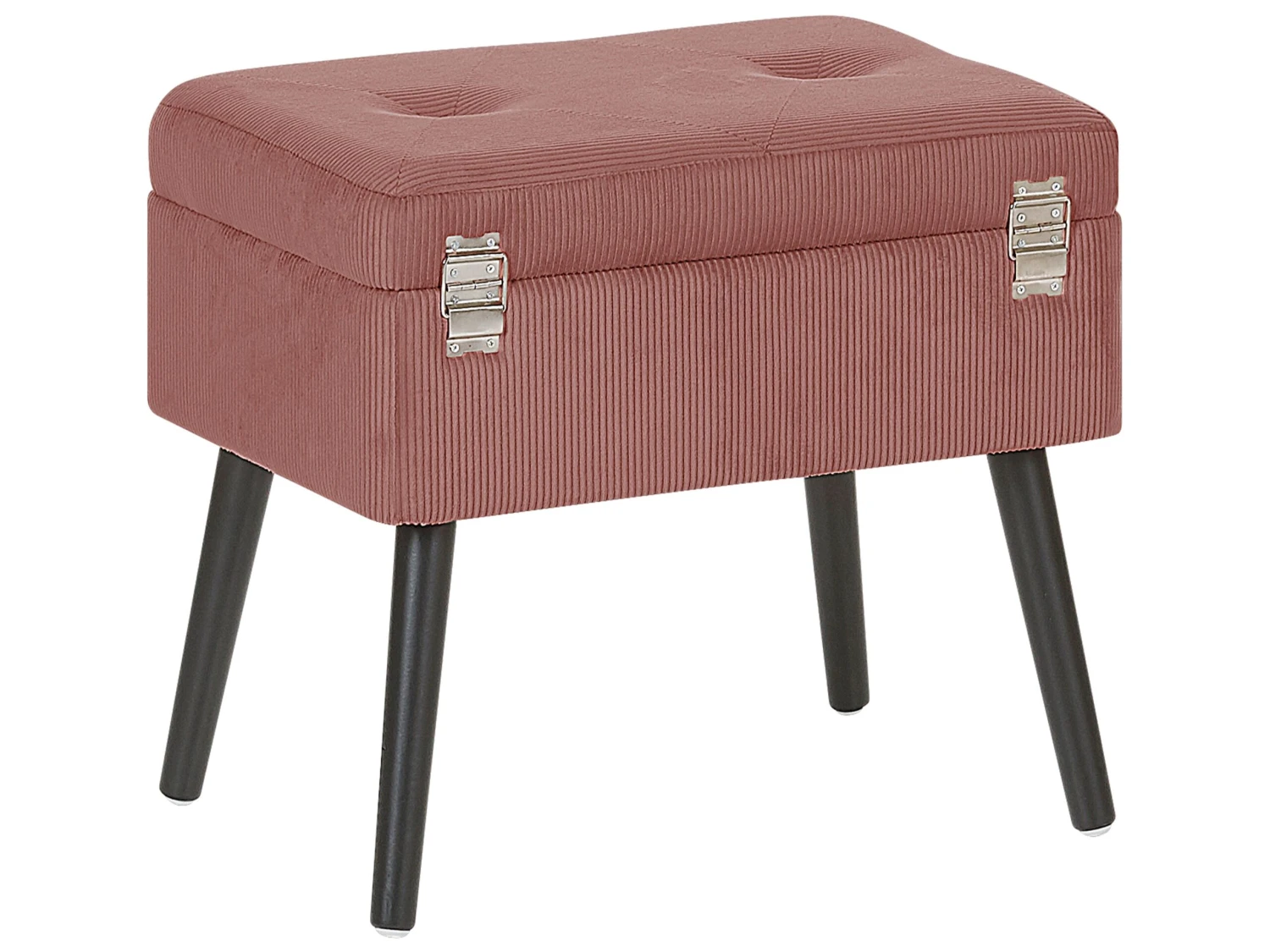 Corduroy Storage Stool Pink MALLARD - Image 5