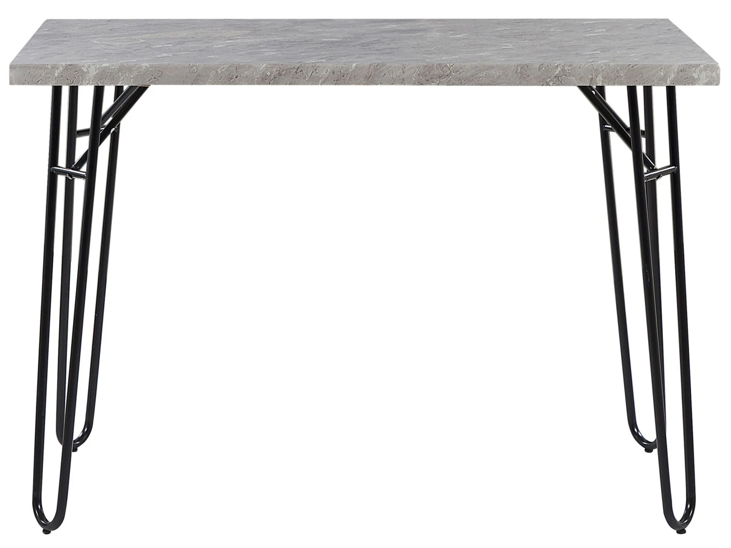 4 Seater Dining Set Grey And Black KEMPTON - Image 5