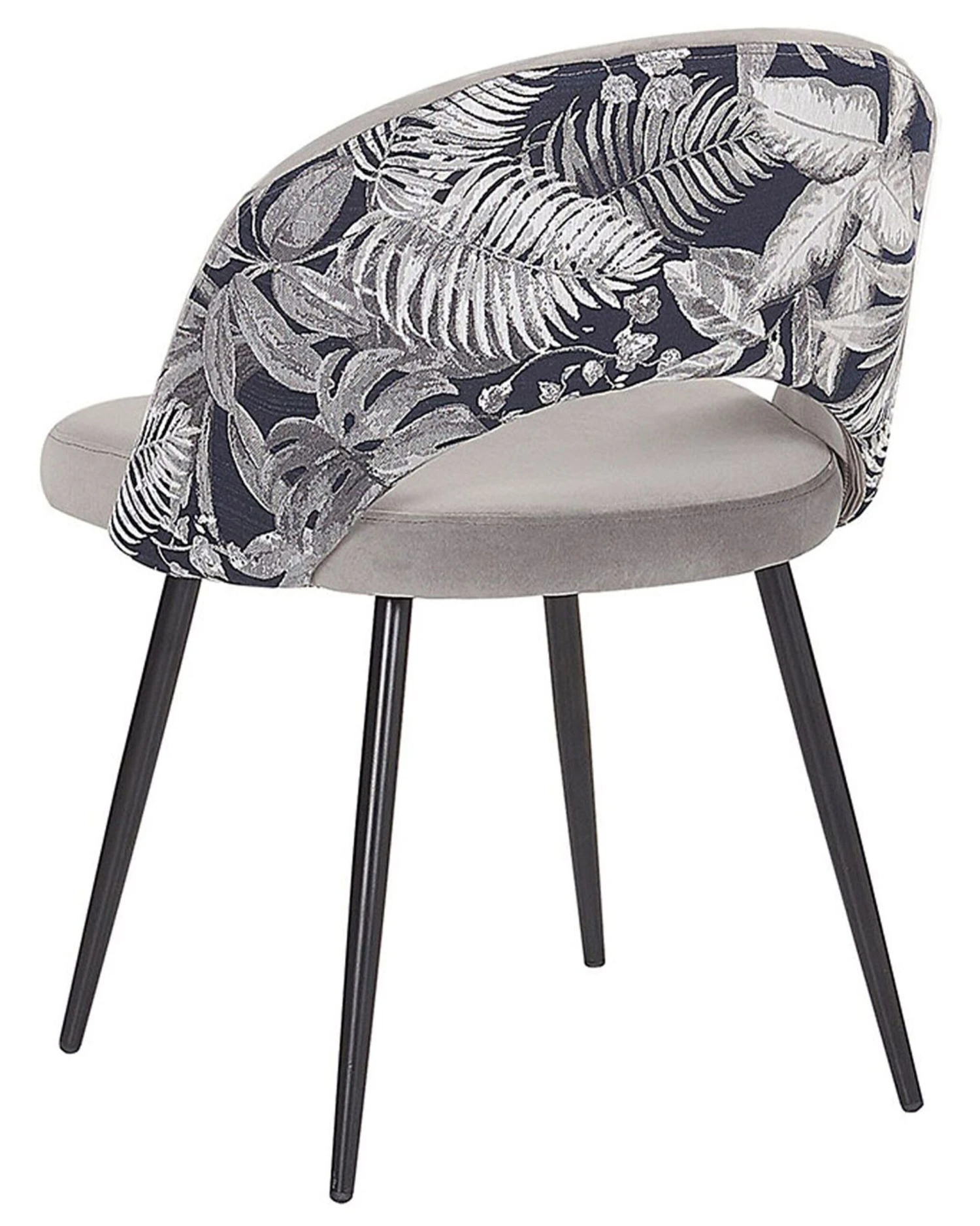 Set Of 2 Velvet Dining Chairs Grey VIVIAN - Image 4