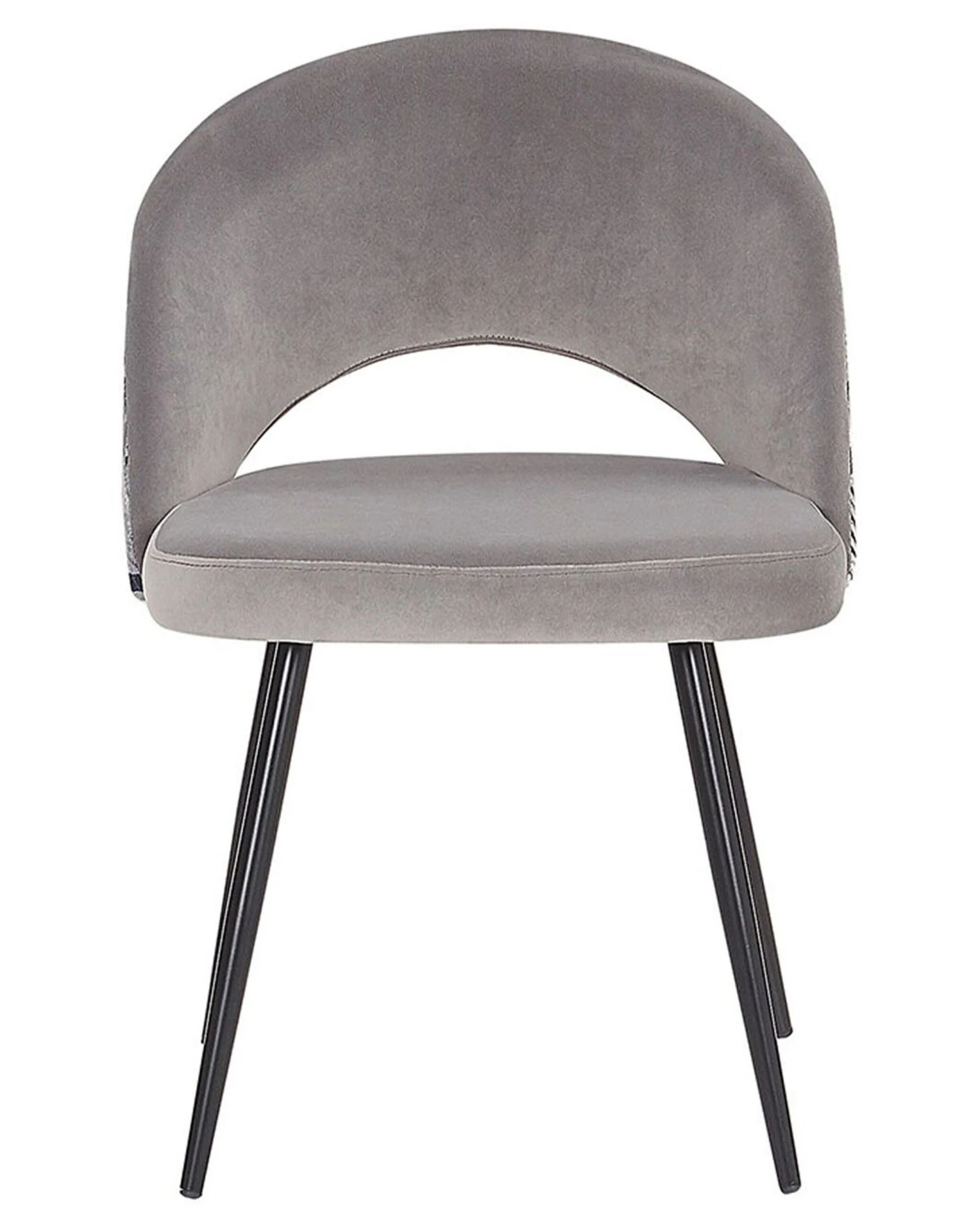 Set Of 2 Velvet Dining Chairs Grey VIVIAN - Image 5