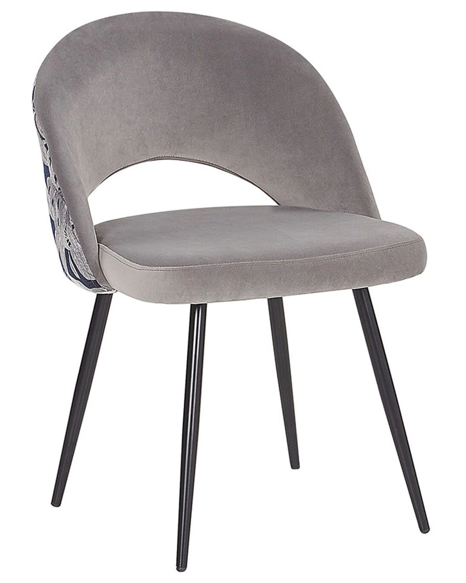 Set Of 2 Velvet Dining Chairs Grey VIVIAN - Image 3