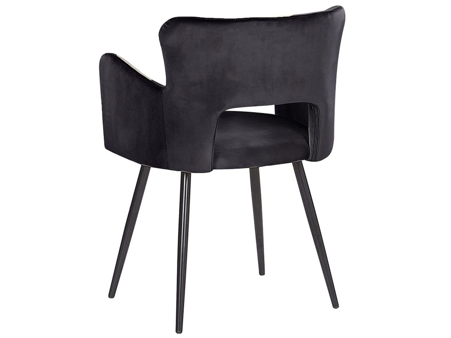 Velvet Dining Chair Black SANILAC 6 Velvet Dining Chair Black SANILAC - Image 4
