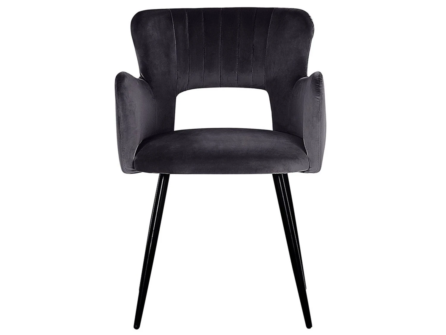 Velvet Dining Chair Black SANILAC 7 Velvet Dining Chair Black SANILAC - Image 5