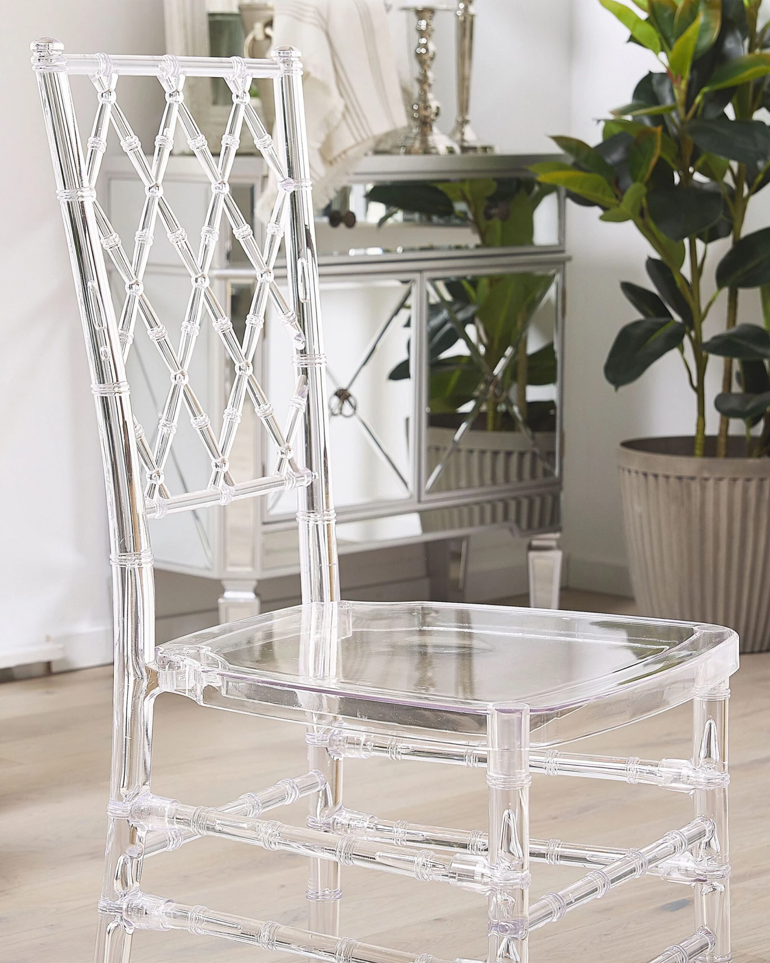 Set Of 2 Accent Chairs Transparent CLARION - Image 3