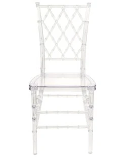 Set Of 2 Accent Chairs Transparent CLARION -Cheap Furniture Store undef src sa picid 775205 type whitesh image