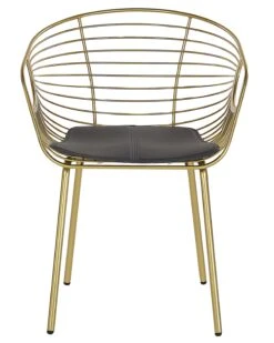 Set Of 2 Metal Accent Chairs Gold HOBACK -Cheap Furniture Store undef src sa picid 775457 type whitesh image