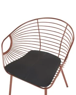 Set Of 2 Metal Accent Chairs Copper HOBACK -Cheap Furniture Store undef src sa picid 775485 type whitesh image