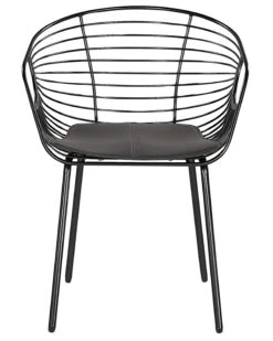 Set Of 2 Metal Accent Chairs Black HOBACK 12 Set Of 2 Metal Accent Chairs Black HOBACK -Cheap Furniture Store undef src sa picid 775497 type whitesh image